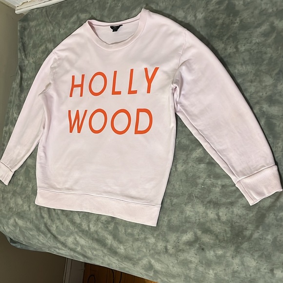 Hollywood by JCREW Sweatshirt L Pink with Orange letters - Picture 14 of 14